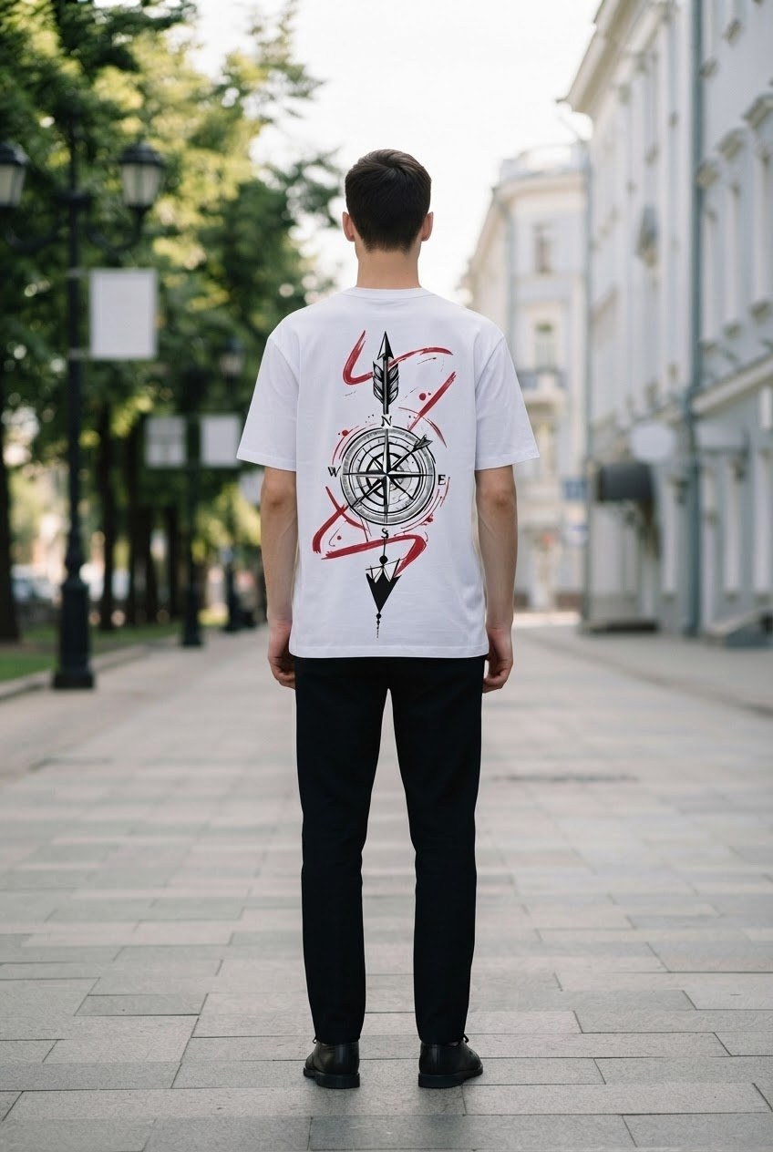 Компас и стрела — футболка MSKOV