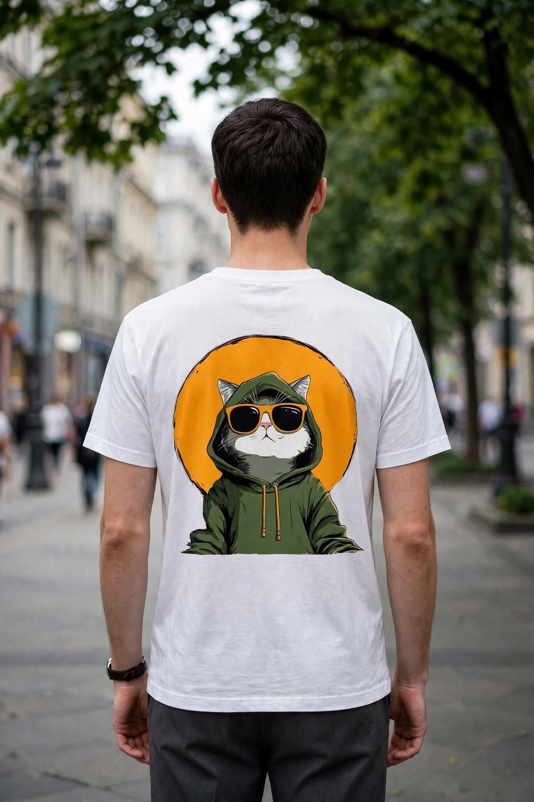 Кот в худи — футболка MSKOV